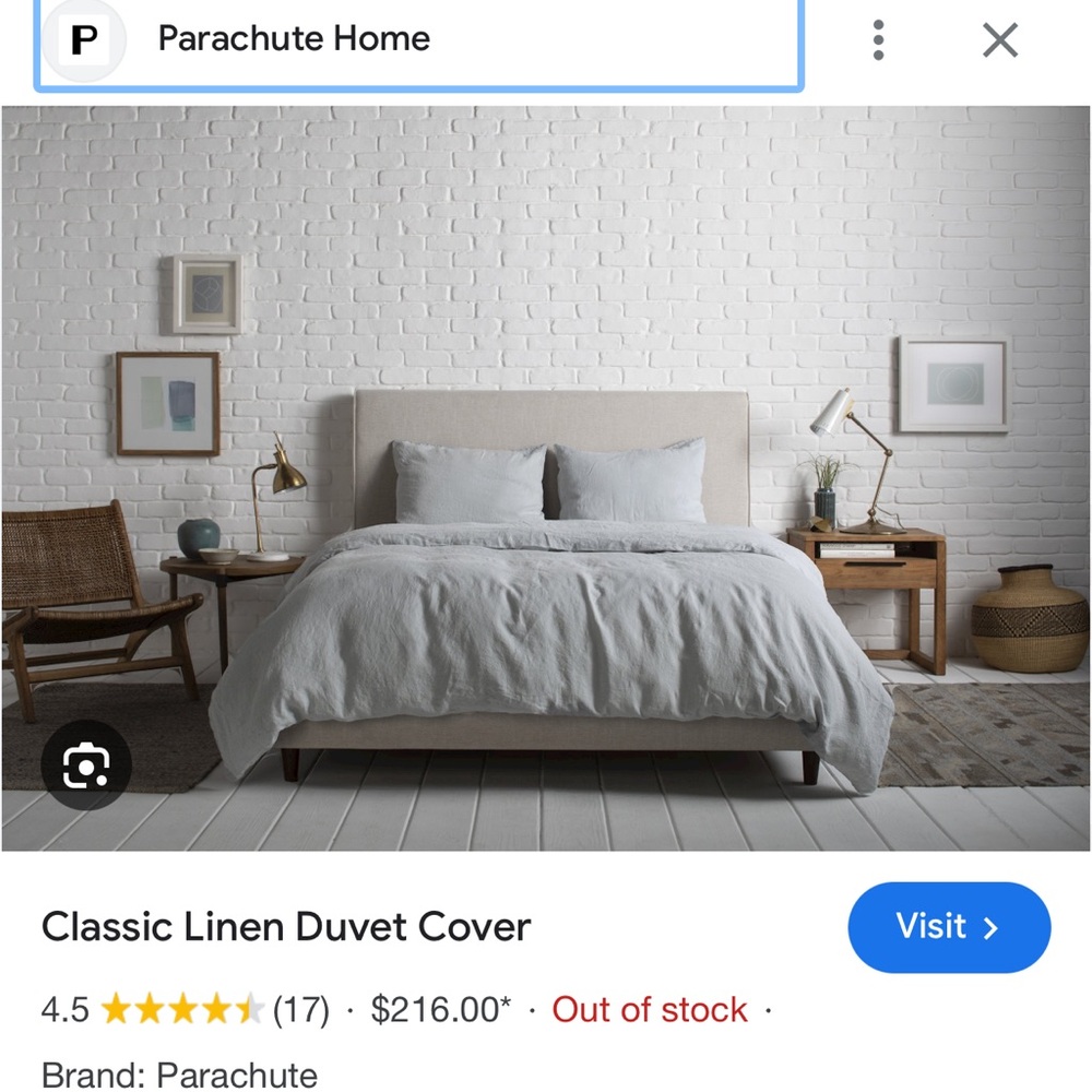 Parachute home linen duvet cover